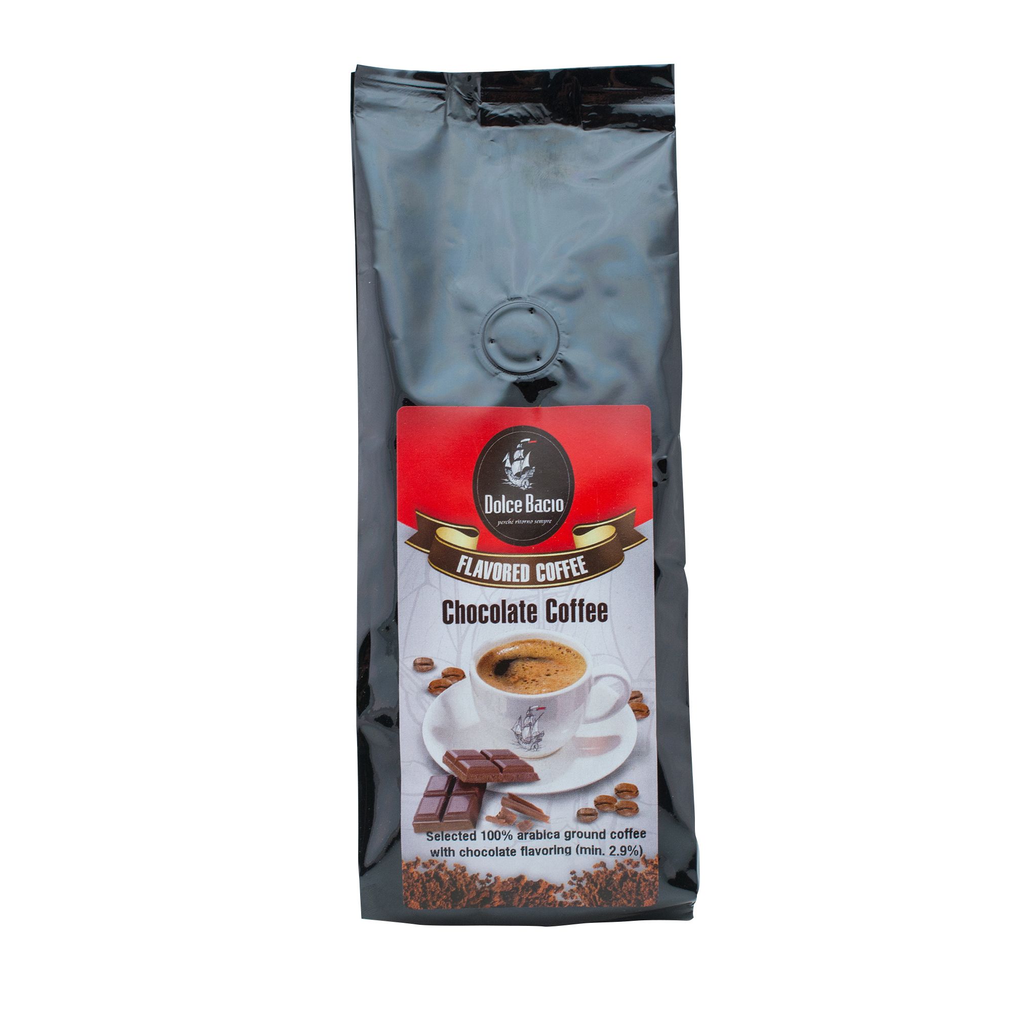 Cafea macinata cu aroma de ciocolata, 200 grame