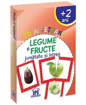 Legume si fructe. 36 de jetoane