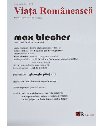 Revista Viața Românească 7-8/2025