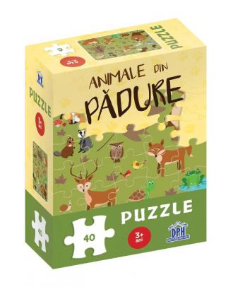 Puzzle Animale din padure