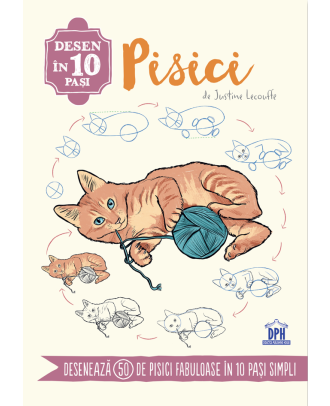 Desen in 10 pasi. Pisici