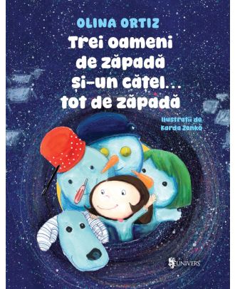 Trei oameni de zapada si-un catel tot de zapada