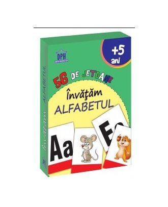 56 de jetoane. Invatam alfabetul