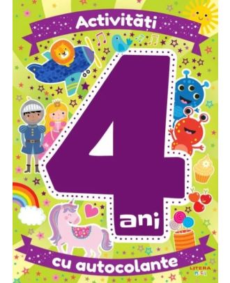 Activități cu autocolante la 4 ani