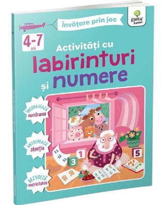 Activitati cu labirinturi si numere. Invatare prin joc 4-7 ani