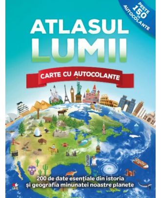 Atlasul lumii. Carte cu autocolante
