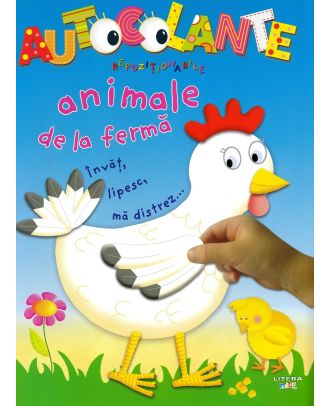 Autocolante repozitionabile. Animale de la ferma