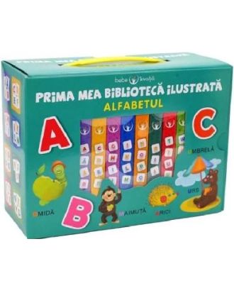 Prima mea biblioteca ilustrata. Alfabetul. Cutie 8 carticele