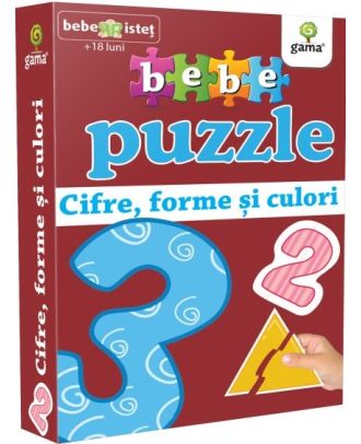 Bebe Puzzle. Cifre, forme si culori