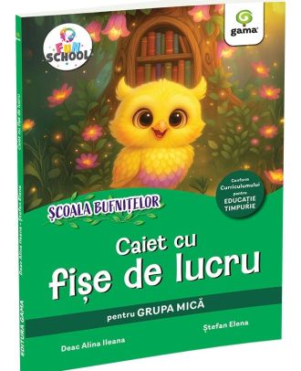 Caiet cu fișe de lucru grupa mică