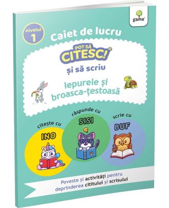 Caiet de lucru. Pot sa citesc si sa scriu: Iepurele si broasca-testoasa