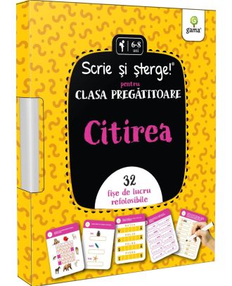 Citirea. Pentru clasa pregătitoare. Scrie si sterge