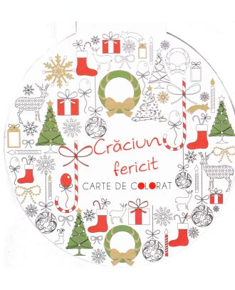 Crăciun fericit. Carte de colorat