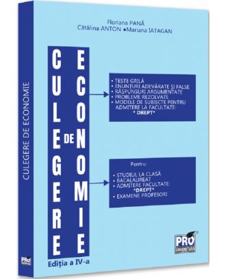 Culegere de economie pentru admiterea la Facultatea de Drept