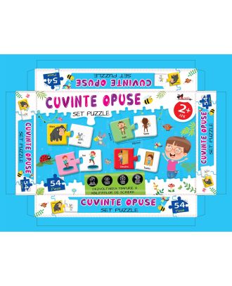 Cuvinte opuse. Puzzle - 54 piese