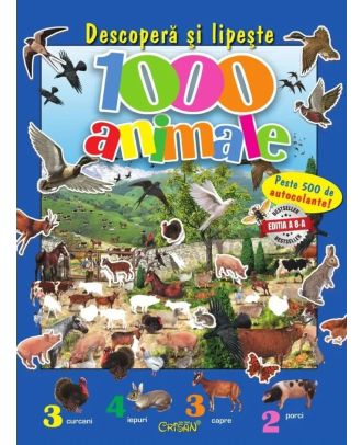 Descoperă şi lipeşte 1000 de animale