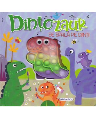 Dințozaur se spală pe dinți