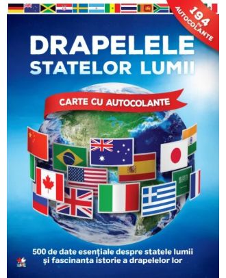 Drapelele statelor lumii. Carte cu autocolante