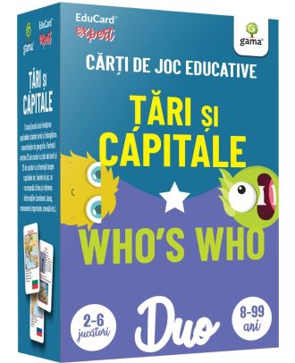 Tari si capitale. Who's Who. Carti de joc educative