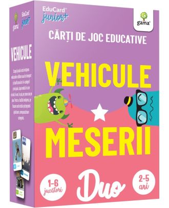 Vehicule. Meserii. Carti de joc educative