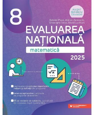 Evaluarea Nationala 2025. Matematica. Clasa a VIII-a