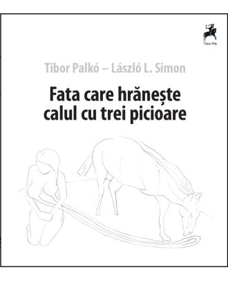 Fata care hraneste calul cu trei picioare