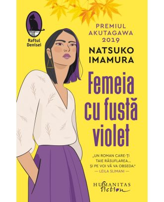 Femeia cu fustă violet