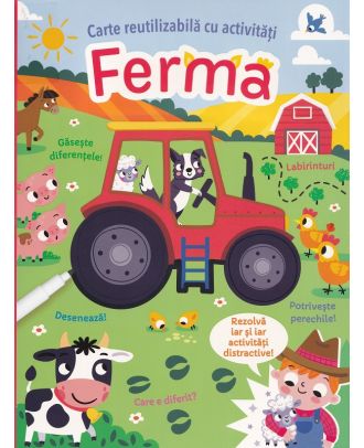 Ferma. Carte reutilizabilă cu activități
