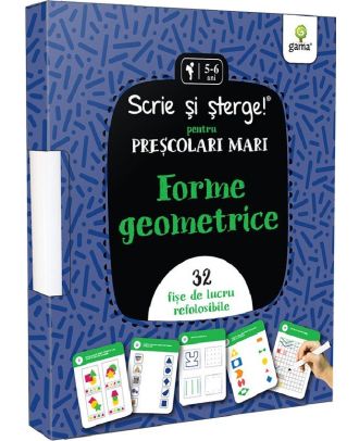 Forme geometrice. Scrie si sterge!