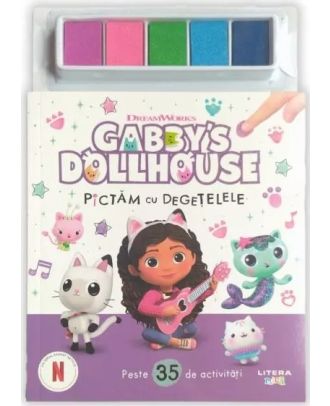 Gabby's Dollhouse. Pictam cu degetelele
