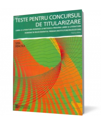 Teste pentru concursul de titularizare - Coperta 3D