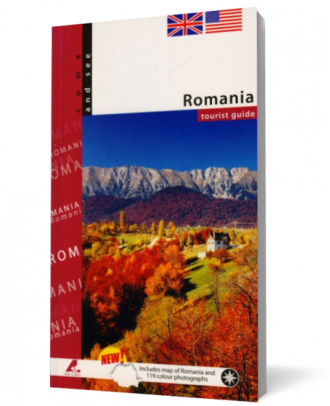 Romania - tourist guide. Ghid Romania cu harta - limba engleza - Coperta 3D