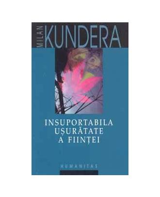 Insuportabila usuratate a fiintei - Coperta