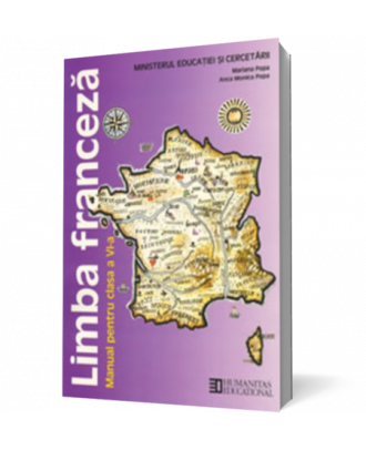 Limba franceza. Manual pentru cl a VI-a - Coperta 3D