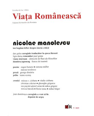 Revista Viața Românească. Nr. 9/2025