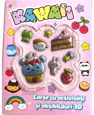 Kawaii. Carte cu activitati si abtibilduri 3D