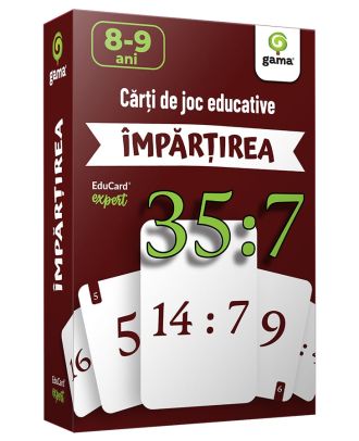Impartirea. Carti de joc educative