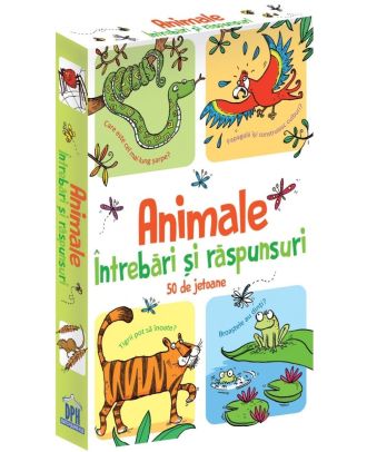 Animale. Intrebari si raspunsuri. 50 de jetoane