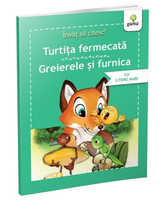 Invat sa citesc! Turtita fermecata. Greierele si furnica