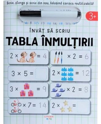 Invat sa scriu. Tabla inmultirii