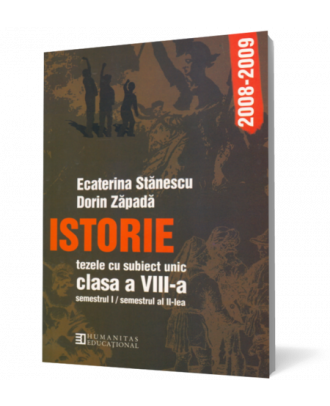 Istorie teze cu subiect unic cls 8 - Coperta 3D