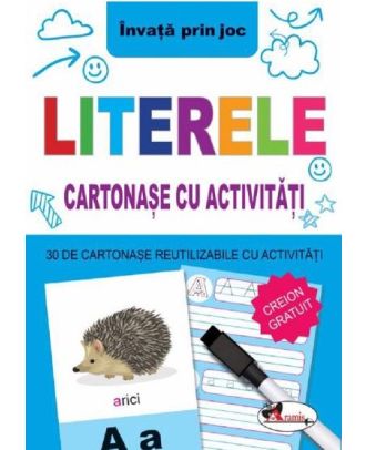 Literele. Cartonase cu activitati