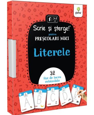 Literele . Prescolari mici. Scrie si sterge
