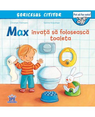Max invata sa foloseasca toaleta