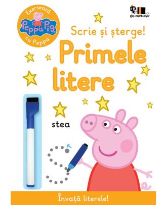 Peppa Pig: Exersează cu Peppa. Scrie și șterge! Primele litere