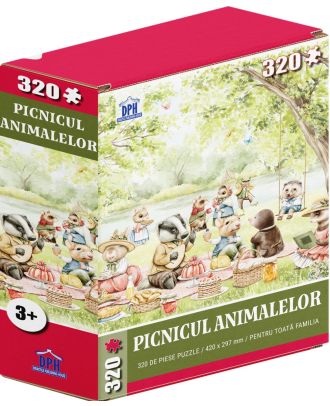 Picnicul animalelor. Puzzle 320 piese