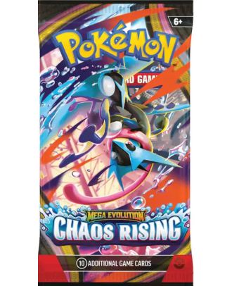 Pokémon TCG Mega Evolution. Chaos Rising Sleeved Booster