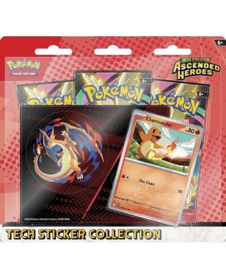 Pokemon TCG Mega Evolution. Ascended Heroes Tech Sticker Collection originale