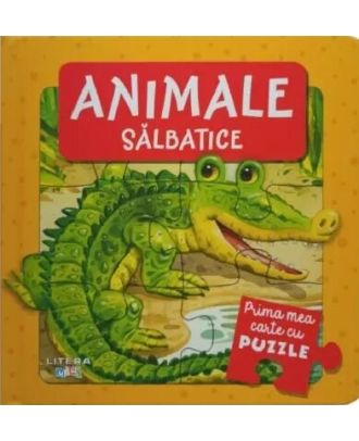 Prima mea carte cu puzzle. Animale salbatice