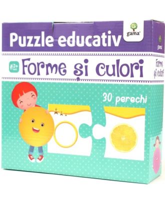 Puzzle educativ: Forme si culori